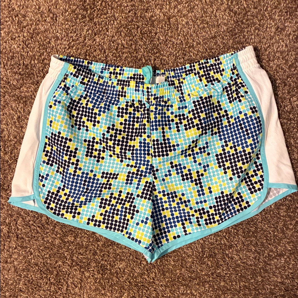 Danskin Now Blue and Yellow Athletic Shorts